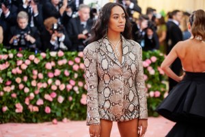 Solange Knowles in Salvatore Ferragamo.