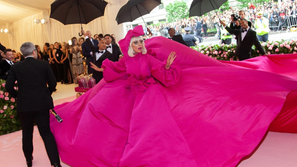 Lady Gaga and Brandon Maxwell in Brandon Maxwel