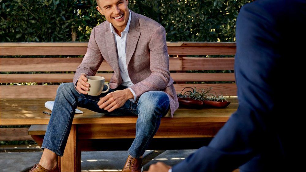 Polished casual looks at Men's Wearhouse.