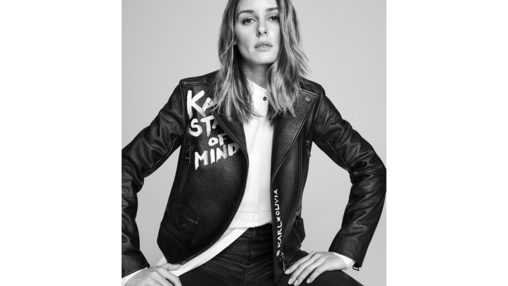 Olivia Palermo in a look from her Karl Lagerfeld collaboration.