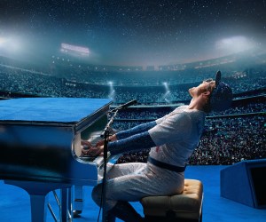 Taron Egerton as Elton John in Rocketman from Paramount Pictures.