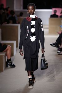 Model on the catwalkPrada Resort 2020 show, Runway, The Piano Factory, New York, USA - 02 May 2019