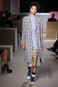 Model on the catwalk
Prada Resort 2020 show, Runway, The Piano Factory, New York, USA - 02 May 2019