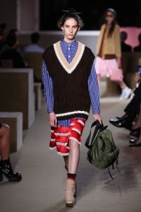 Model on the catwalk
Prada Resort 2020 show, Runway, The Piano Factory, New York, USA - 02 May 2019