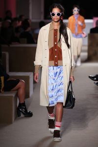 Model on the catwalk
Prada Resort 2020 show, Runway, The Piano Factory, New York, USA - 02 May 2019