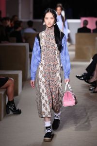 Model on the catwalkPrada Resort 2020 show, Runway, The Piano Factory, New York, USA - 02 May 2019