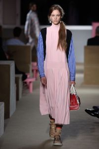 Model on the catwalk
Prada Resort 2020 show, Runway, The Piano Factory, New York, USA - 02 May 2019