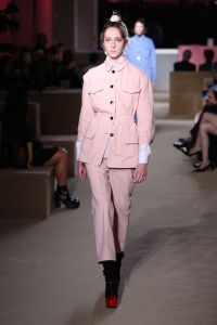 Model on the catwalkPrada Resort 2020 show, Runway, The Piano Factory, New York, USA - 02 May 2019