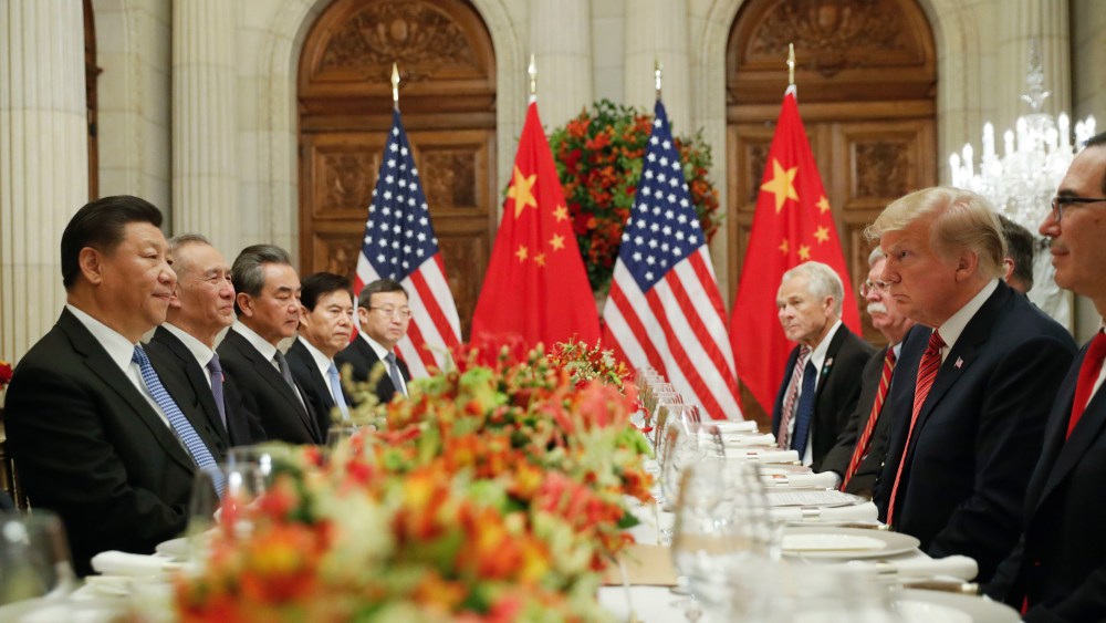 Donald Trump, Xi Jinping. President Donald Trump, right, with China's President Xi Jinping, left, during their bilateral meeting at the G20 Summit, in Buenos Aires, ArgentinaTrump G20 Summit, Buenos Aires, Argentina - 01 Dec 2018