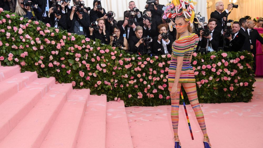 Cara DelevingneCostume Institute Benefit celebrating the opening of Camp: Notes on Fashion, Arrivals, The Metropolitan Museum of Art, New York, USA - 06 May 2019Wearing Dior Same Outfit as catwalk model *10068365x