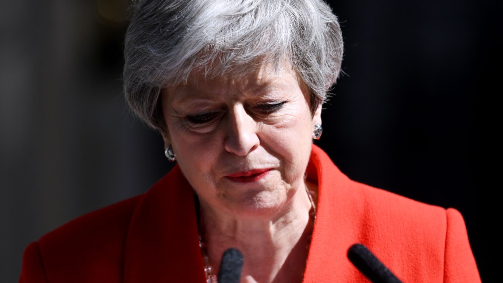 Theresa May announces her resignation outside No.10 Downing Street