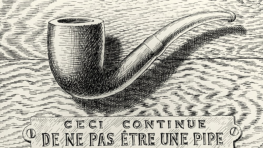 A work from Delvaux's Magritte exhibit