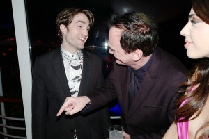 Robert Pattinson, Quentin Tarantino and Daniella Pick.