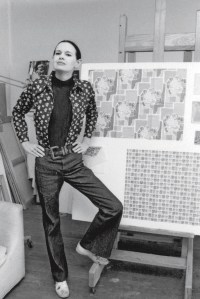 Gloria Vanderbilt in her art studio in 1972.