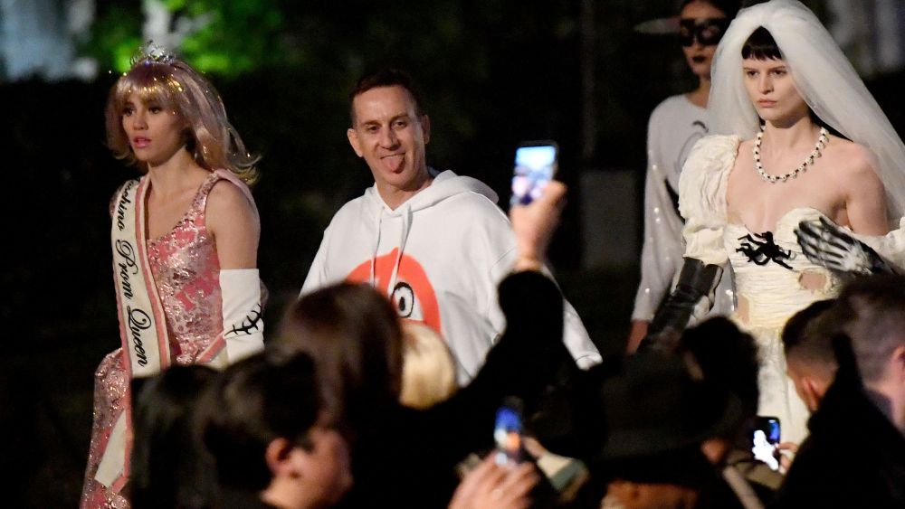 Suki Waterhouse and Jeremy Scott on the runwayMoschino Show, Runway, Spring Summer 2020, Los Angeles, USA - 07 Jun 2019
