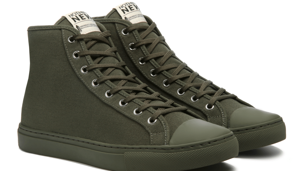 nothing new, vegan, recycled plastic, footwear