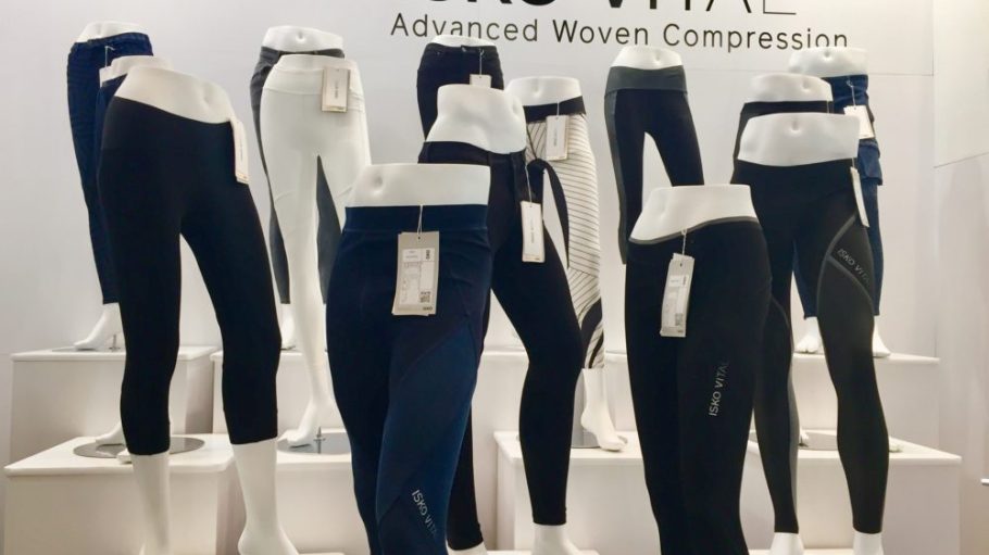 ISKO Vital, a new woven compression technology, debuted at Outdoor Retailer.