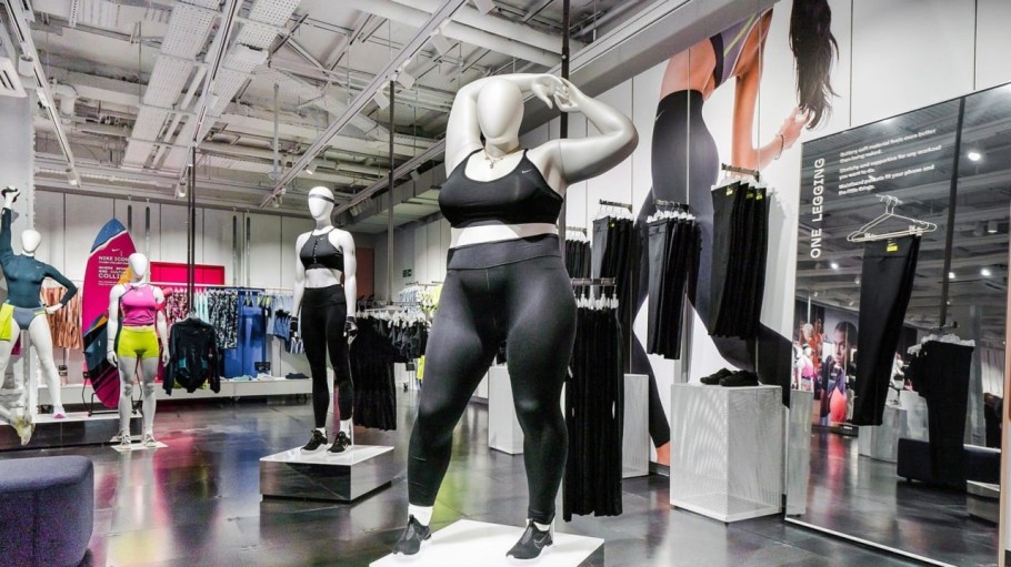 Nike introduced plus-sized mannequins at its London store