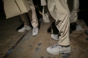 Backstage at A-Cold-Wall Men's Spring 2020 photographed in London on 10 June 2019