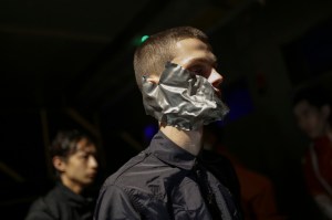 Backstage at A-Cold-Wall Men's Spring 2020 photographed in London on 10 June 2019