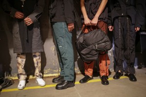 Backstage at A-Cold-Wall Men's Spring 2020 photographed in London on 10 June 2019