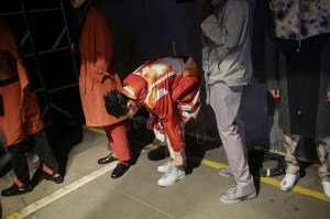 Backstage at A-Cold-Wall Men's Spring 2020 photographed in London on 10 June 2019