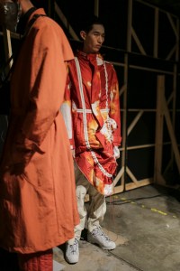 Backstage at A-Cold-Wall Men's Spring 2020 photographed in London on 10 June 2019