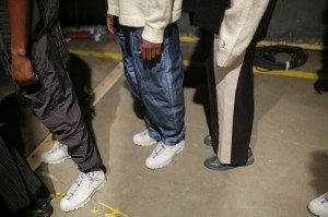 Backstage at A-Cold-Wall Men's Spring 2020 photographed in London on 10 June 2019