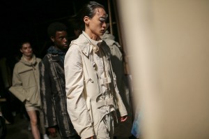 Backstage at A-Cold-Wall Men's Spring 2020 photographed in London on 10 June 2019
