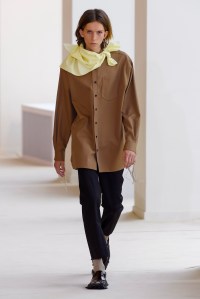 Model on the catwalk