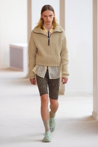 Model on the catwalk