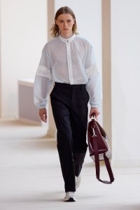 Model on the catwalk