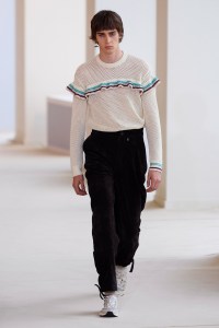 Model on the catwalk