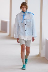 Model on the catwalk