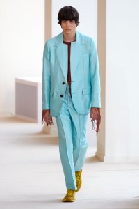 Model on the catwalk