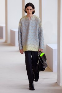 Model on the catwalk