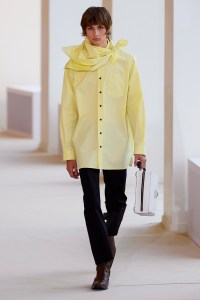 Model on the catwalk