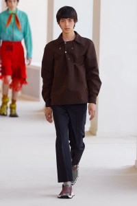 Model on the catwalk