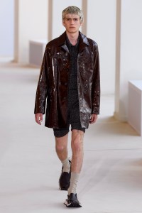 Model on the catwalk