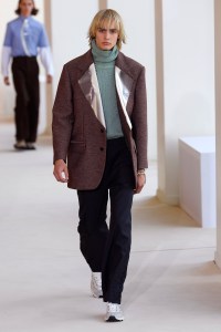 Model on the catwalk