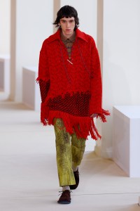 Model on the catwalk