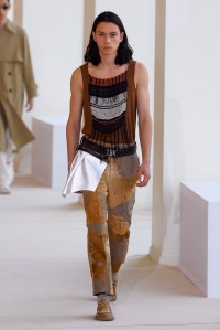 Model on the catwalk