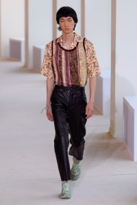 Model on the catwalk