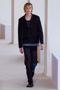 Model on the catwalk