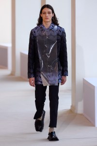 Model on the catwalk