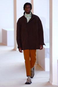 Model on the catwalk