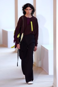 Model on the catwalk