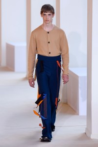 Model on the catwalk
