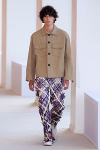 Model on the catwalk