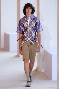 Model on the catwalk